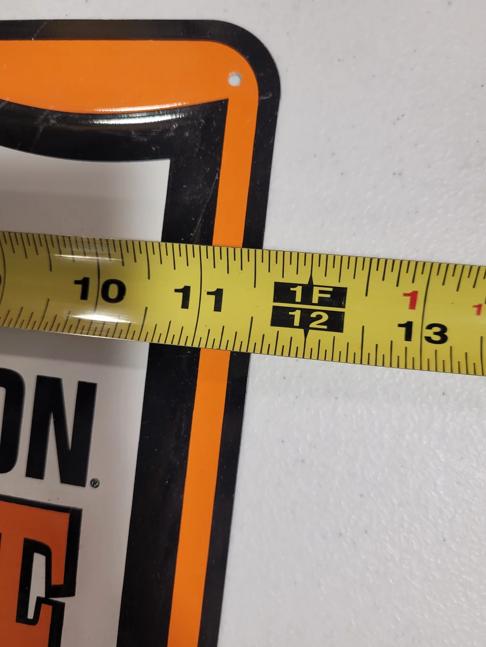 Harley-Davidson PRE-LUXE Motorcycle Oil Metal Sign - Orange & Black